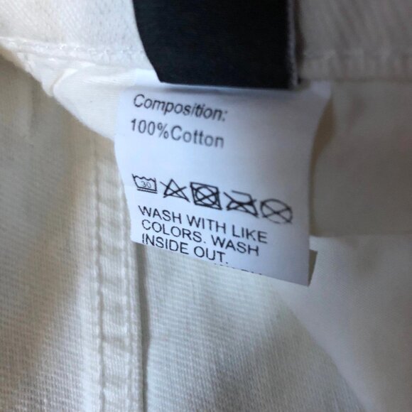 NEW SHEIN Off White High Waisted Wide Leg Jeans - Size 25 - Picture 9 of 9